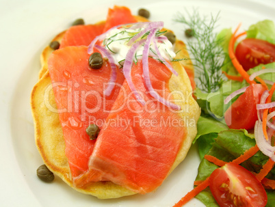 Smoked Trout On Fritters