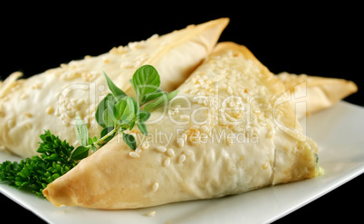 Feta And Spinach Triangles