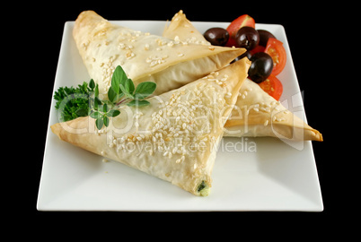 Spinach And Feta Triangles