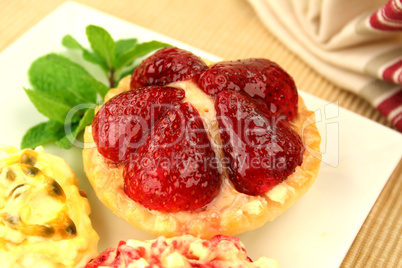 Strawberry Custard Tart