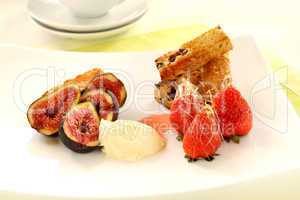 Toffee Strawberries And Figs