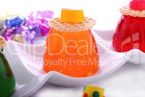 Orange Jelly With Candy