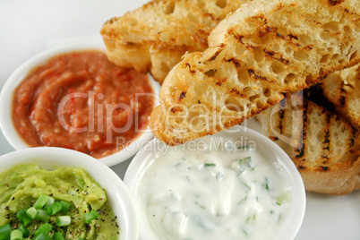 Turkish Bread And Dips 1