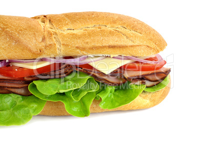 Ham And Salad Sub