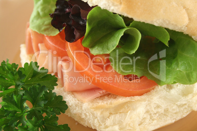 Ham And Salad Roll 2