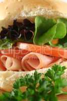Ham And Salad Roll 7