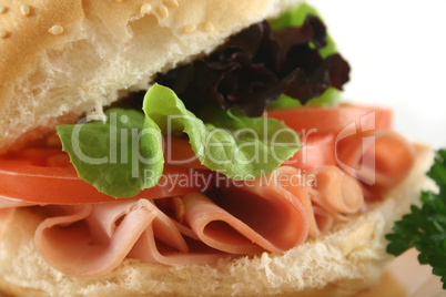 Ham And Salad Roll 8