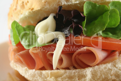 Ham And Salad Roll 9