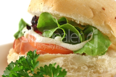 Ham And Salad Roll 10