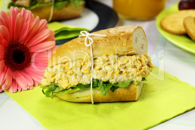 Curried Egg And Lettuce Roll