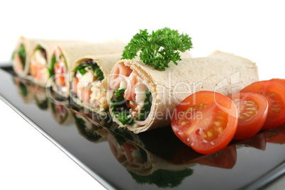 Platter Of Mixed Wraps