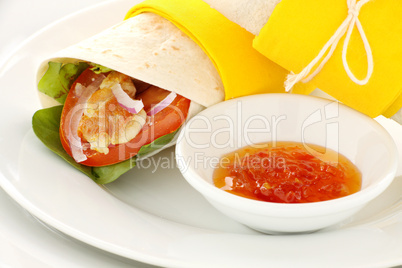 Spicy Chicken Wrap