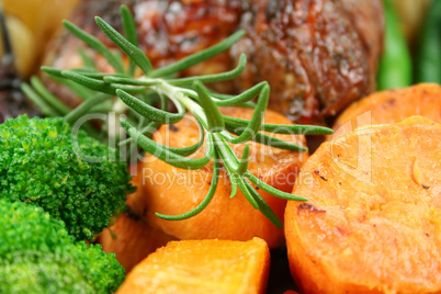 Rosemary And Baked Vegetables