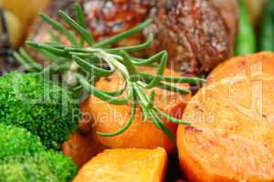 Rosemary And Baked Vegetables