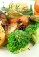Broccoli And Baked Vegetables