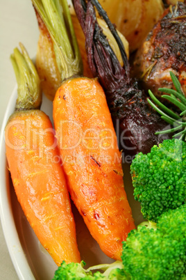 Carrot, Beetroot And Broccoli