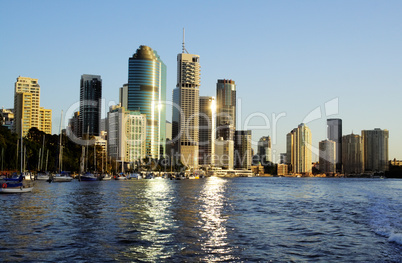 Brisbane City Skyline Australia