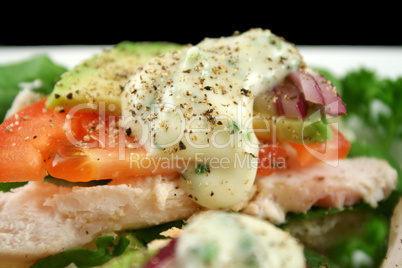 Open Chicken Salad Sandwich