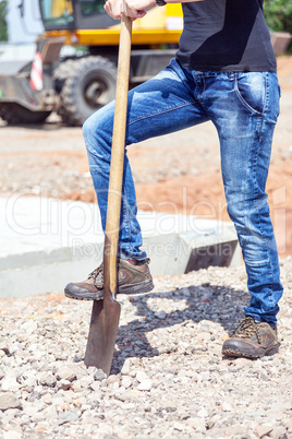 Construction worker on site