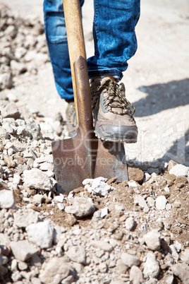 Construction worker on site