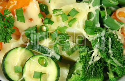 Diced Vegetables With Cheese