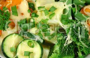 Diced Vegetables With Cheese