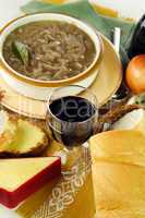Red Wine And French Onion Soup