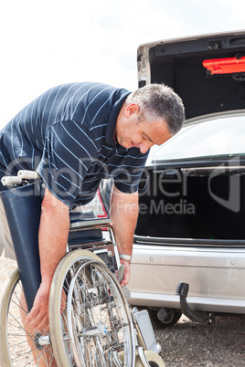 Man invites wheelchair into car