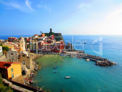 Village on Italian coast