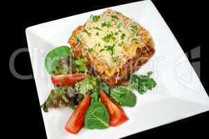 Lasagna And Salad 1