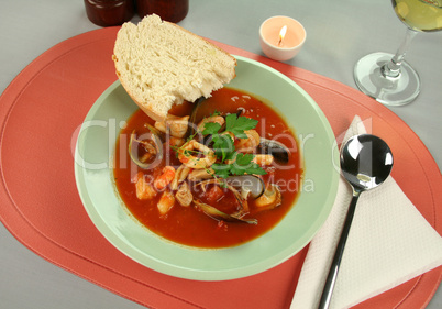 Mediterranean Seafood Soup