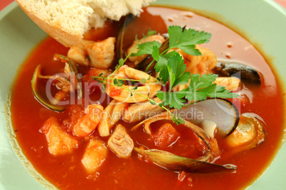 Mediterranean Seafood Soup