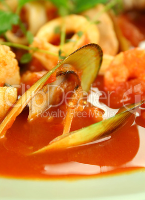 Mediterranean Seafood Soup