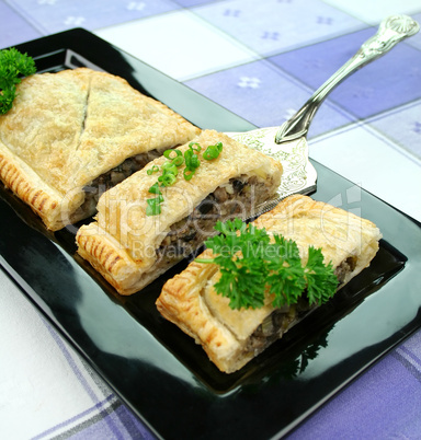 Mushroom And Leek Strudel