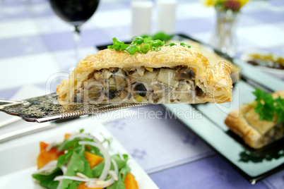 Mushroom And Leek Strudel