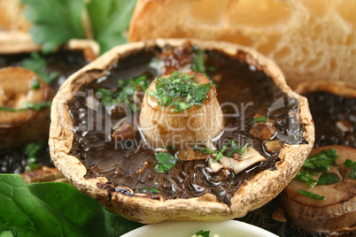 Mushroom With Melted Butter