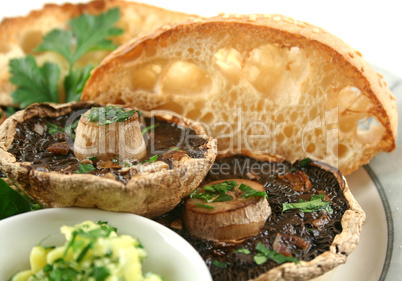 Mushrooms And Toast