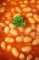 Parsley In A Sea Of Baked Beans