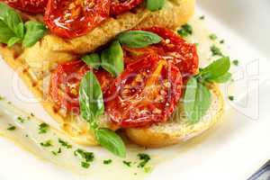 Roasted Tomato Bruschetta
