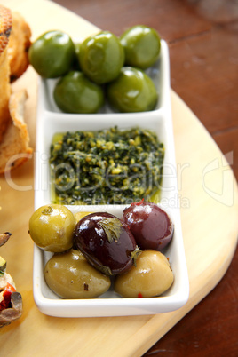Olives And Pesto