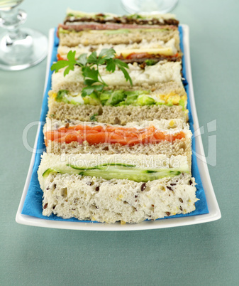 Plate Of Sandwiches