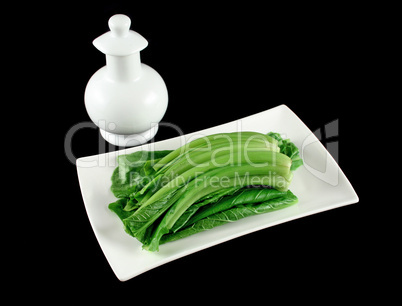 Choy Sum And Soy Sauce