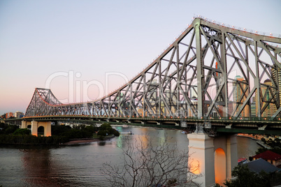 Pre Dawn Story Bridge Brisbane Australia