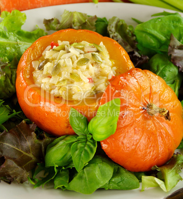 Stuffed Butternut Pumpkin