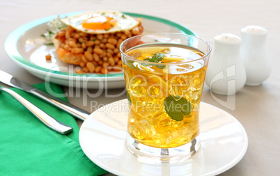 Iced Tea With Beans