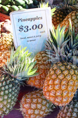 Pineapples At The Markets