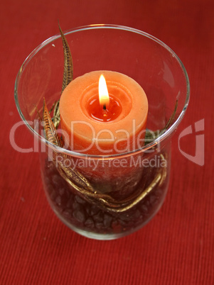 Candle With Gold Leaf