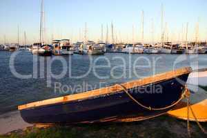 Dinghy By The Marina