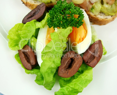 Egg Lettuce And Olives