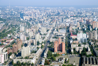 Kyiv city - aerial view.